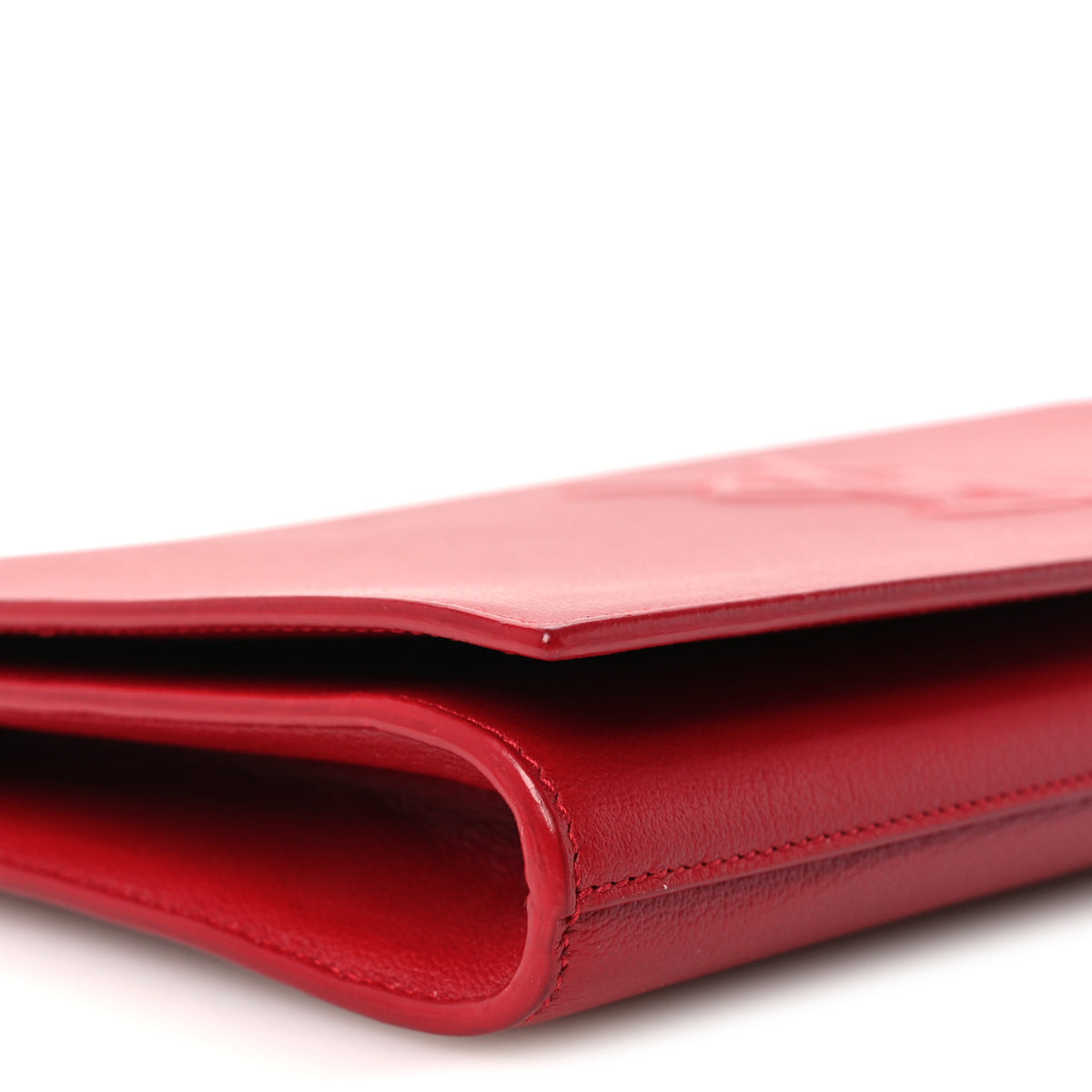 Calfskin Monogram Large Belle De Jour Clutch Red