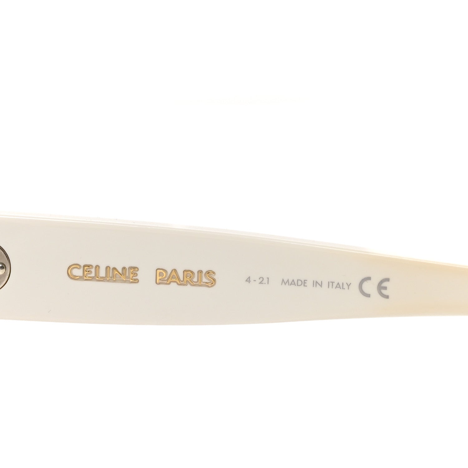 Celine Acetate Mirror Shield Sunglasses CL401951 White 5 of 7