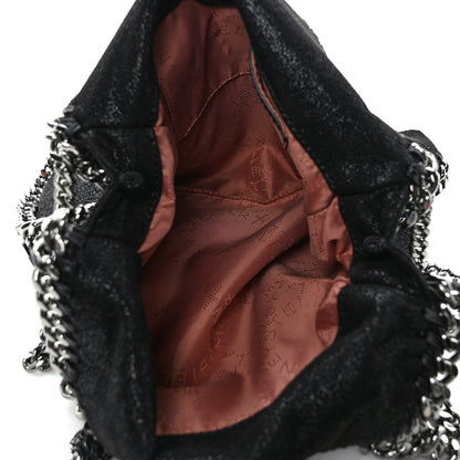 Stella McCartney Shaggy Deer Mini Falabella Fold Over Tote Black 5 of 8