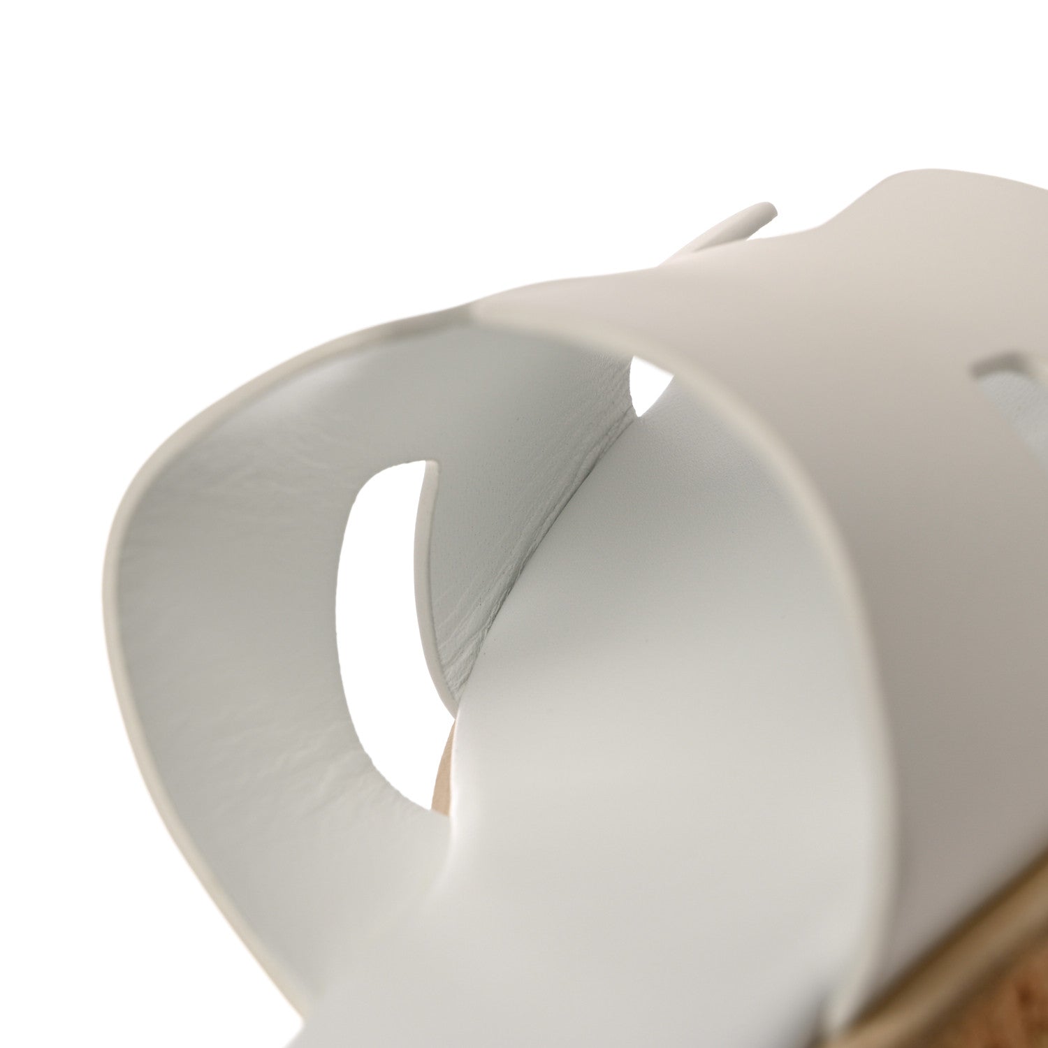 Hermes Calfskin Cork Eze 30 Sandals 38 White 10 of 13