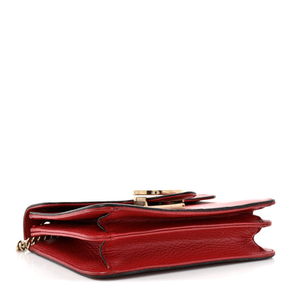 Gucci Dollar Calfskin Small Interlocking G Shoulder Bag Red 4 of 17