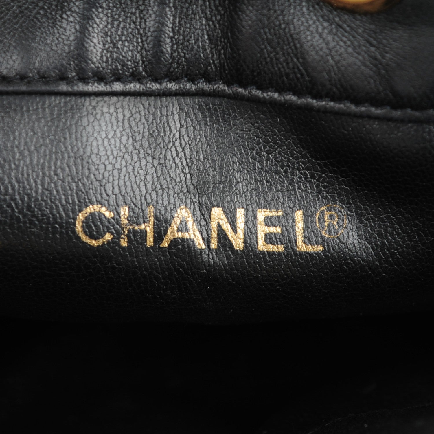 Chanel Lambskin CC Drawstring Shoulder Bag Black 7 of 9