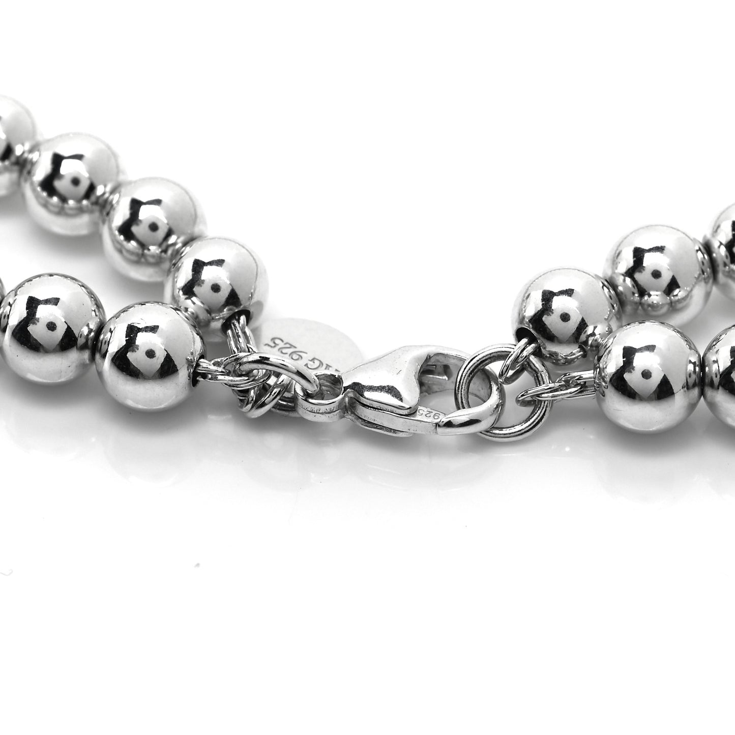Sterling Silver HardWear Graduated Ball Two-Row Necklace
