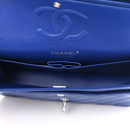Chanel Caviar Quilted Medium Double Flap Blue 4 of 9