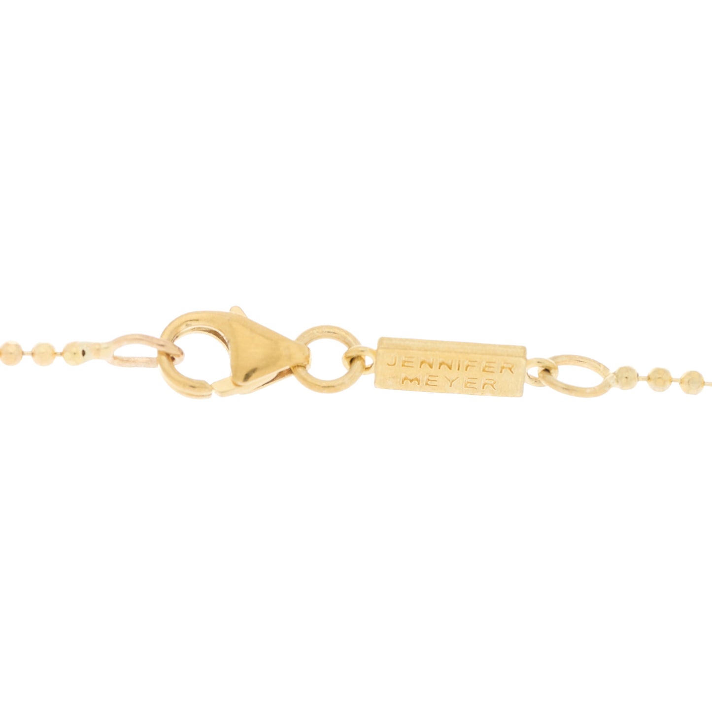 18K Yellow Gold Diamond Good Luck Pendant Necklace