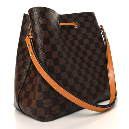 Louis Vuitton Damier Ebene Neonoe MM Safran 4 of 10
