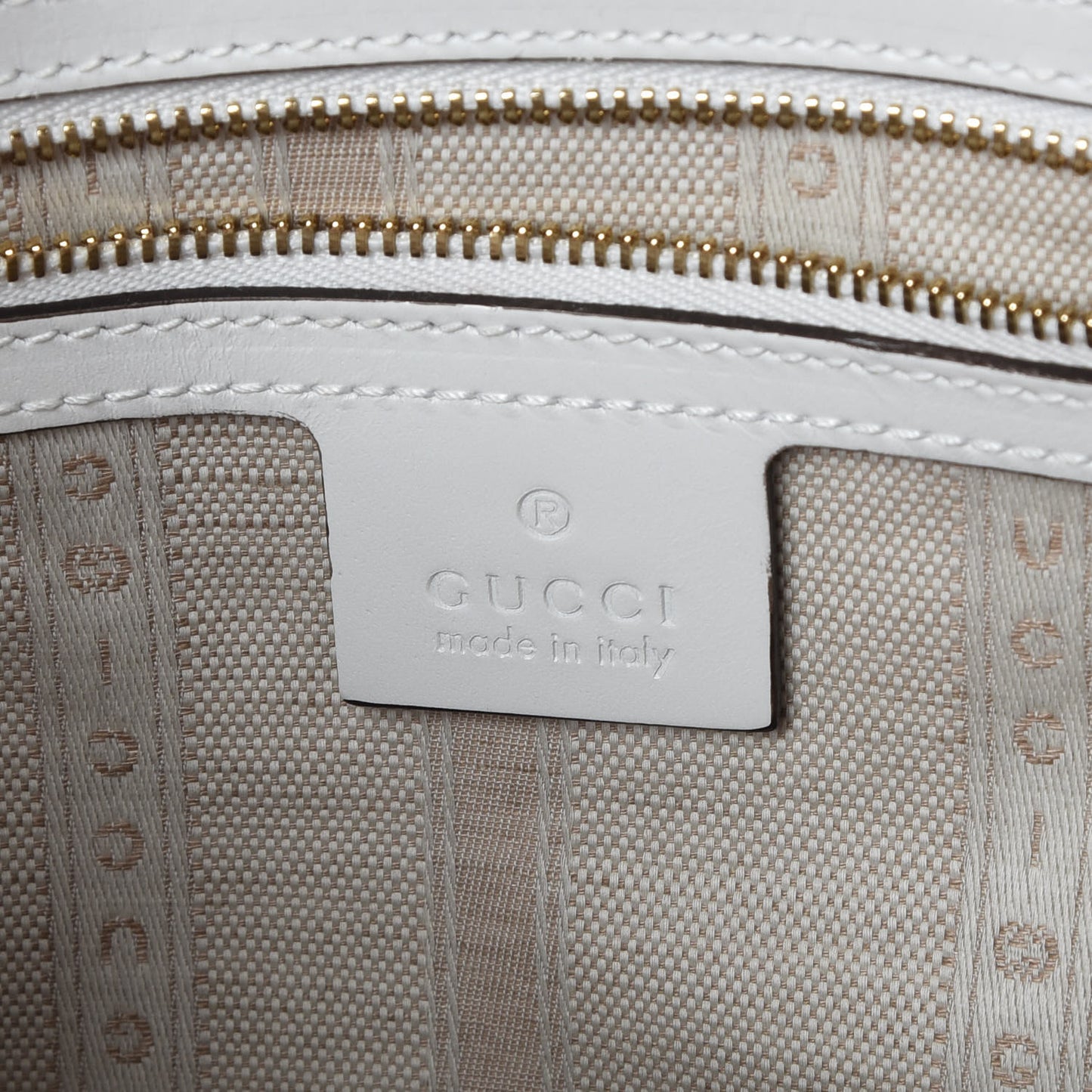 Calfskin Diamante Small Top Handle Bag White