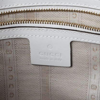 Gucci Calfskin Diamante Small Top Handle Bag White 7 of 13