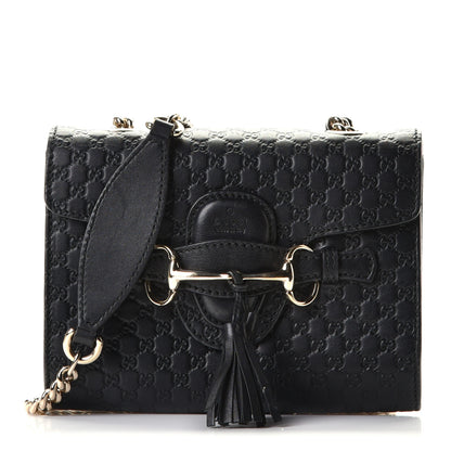 Gucci Microguccissima Mini Emily Shoulder Bag Black 2 of 16