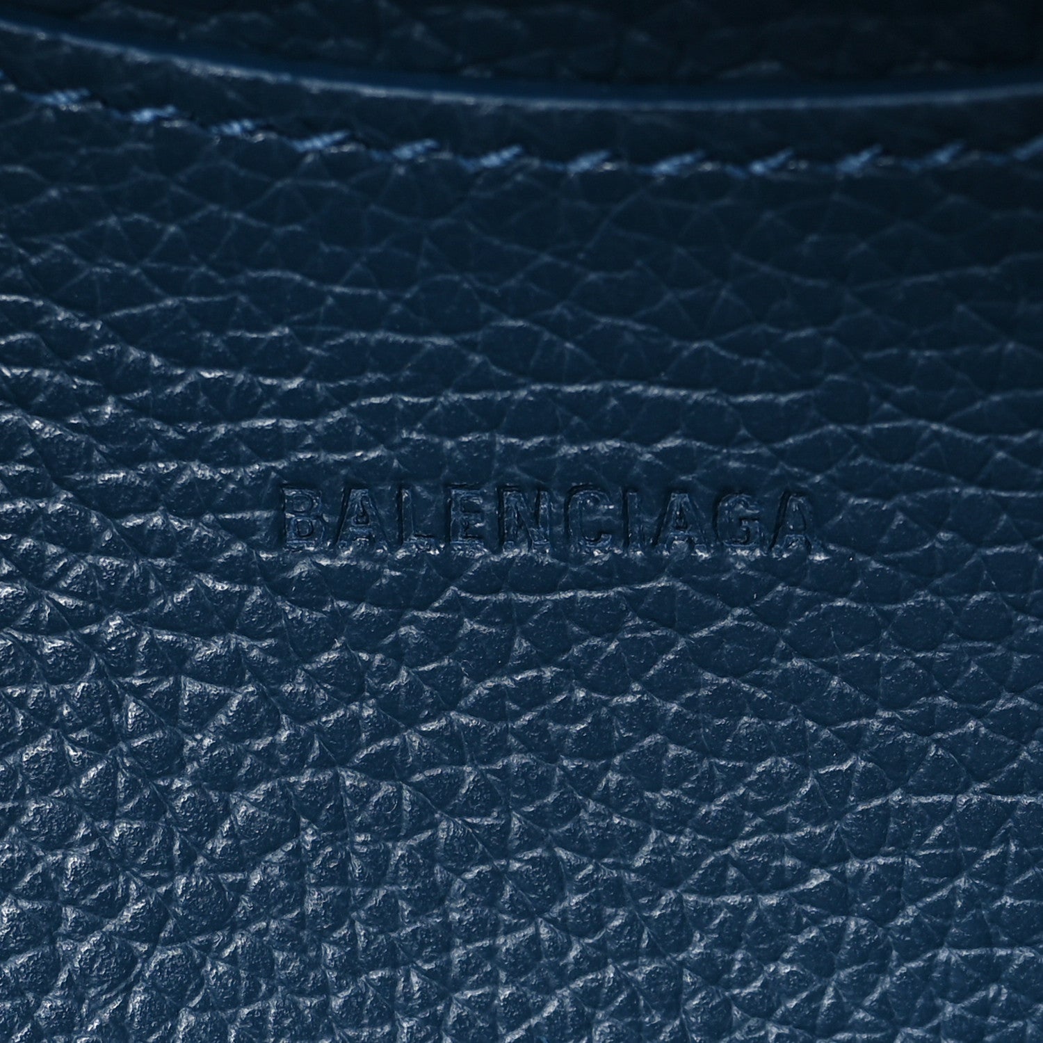 Balenciaga Grained Calfskin Neo Classic Silver Hardware Mini City Petrol Blue 5 of 9