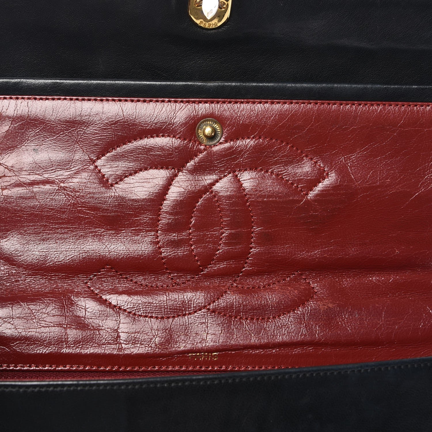 Chanel Lambskin Medium Double Flap Black 10 of 15