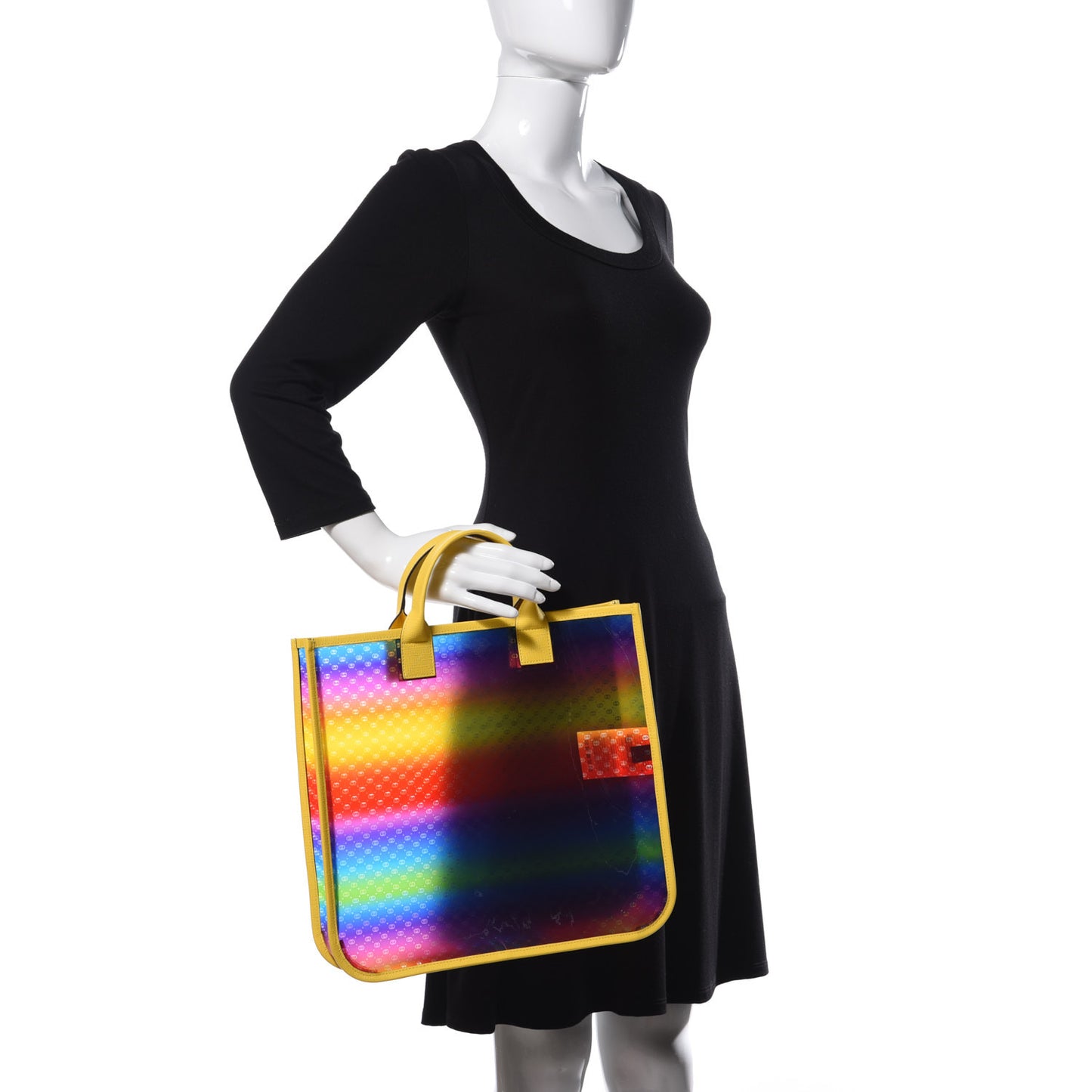 Textured Vinyl Kids GG Tote Multicolor