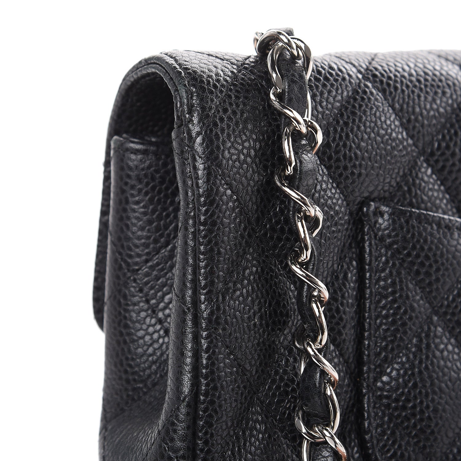 Chanel Caviar Quilted East West Flap Black 15 of 16