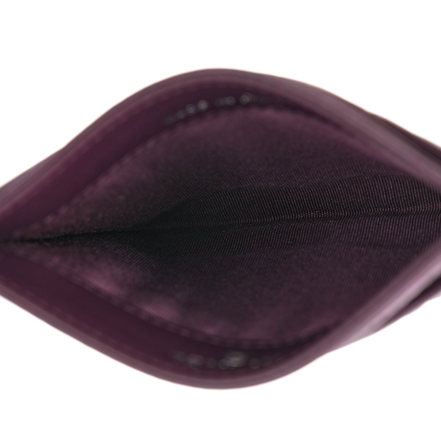 Caviar Quilted Diamond CC Card Holder Purple