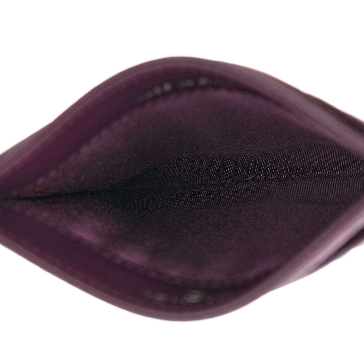 Chanel Caviar Quilted Diamond CC Card Holder Purple 5 of 9