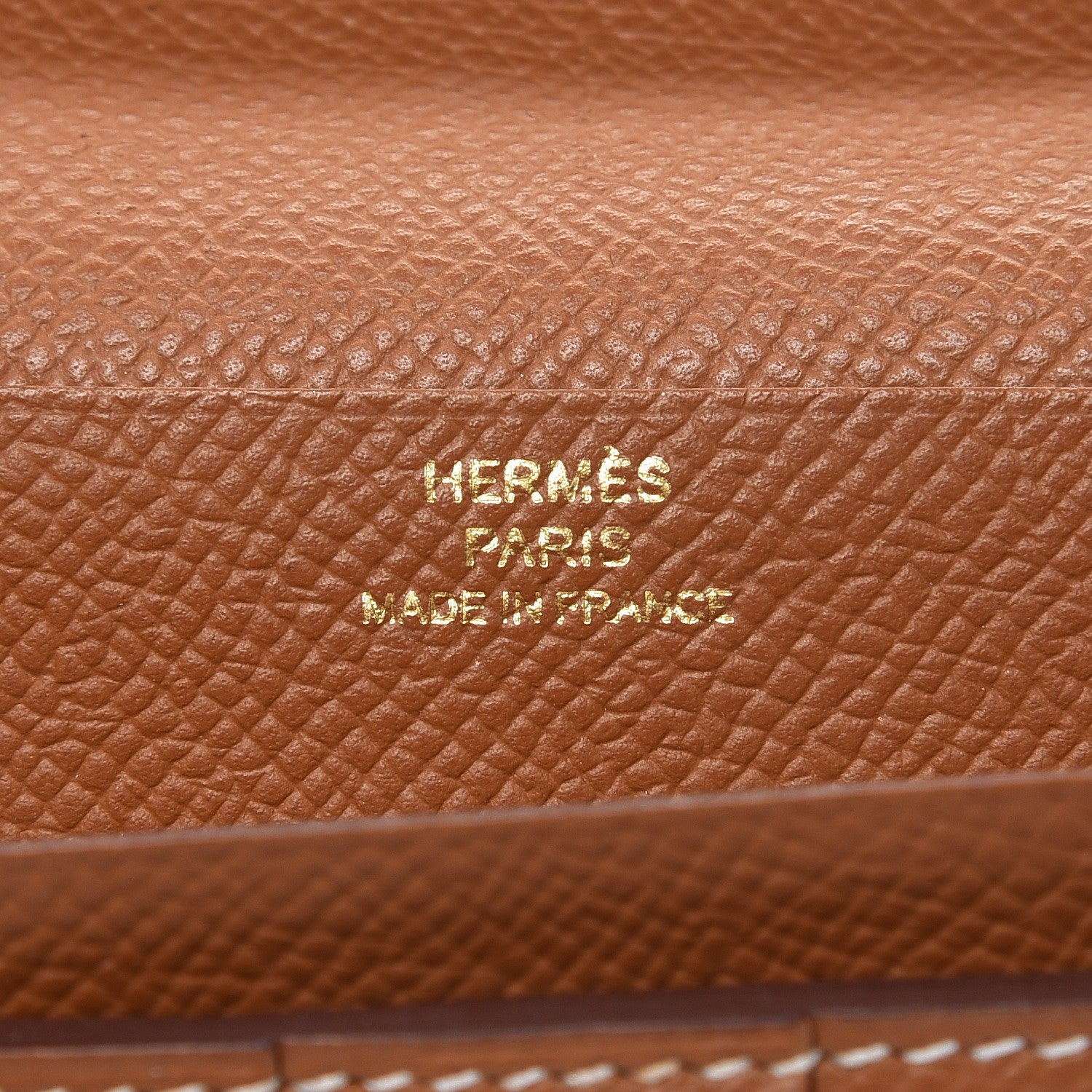 Hermes Epsom Bearn Gusset Wallet Gold 6 of 7