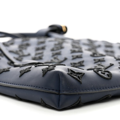 Louis Vuitton Monogram Addiction Vertical Lockit MM Blue 8 of 10