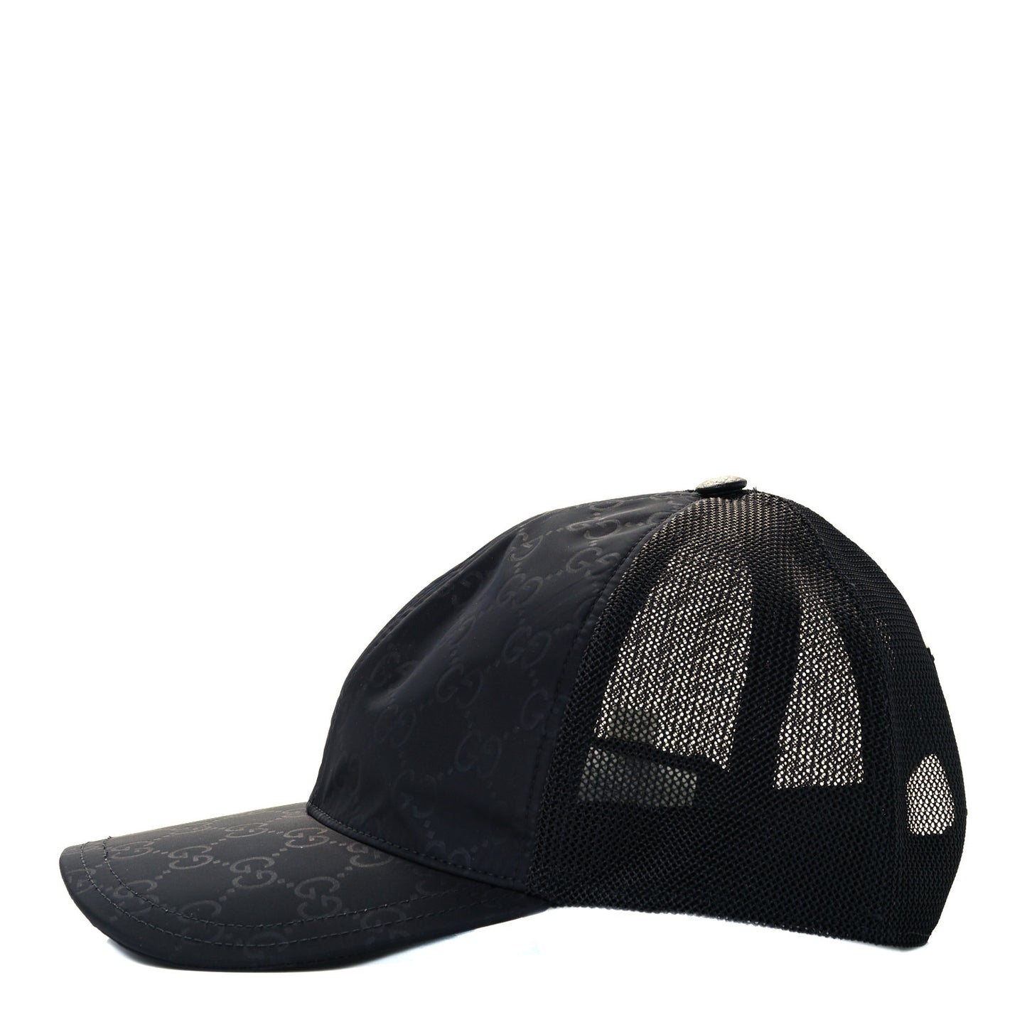 Nylon Monogram Baseball Hat S Black
