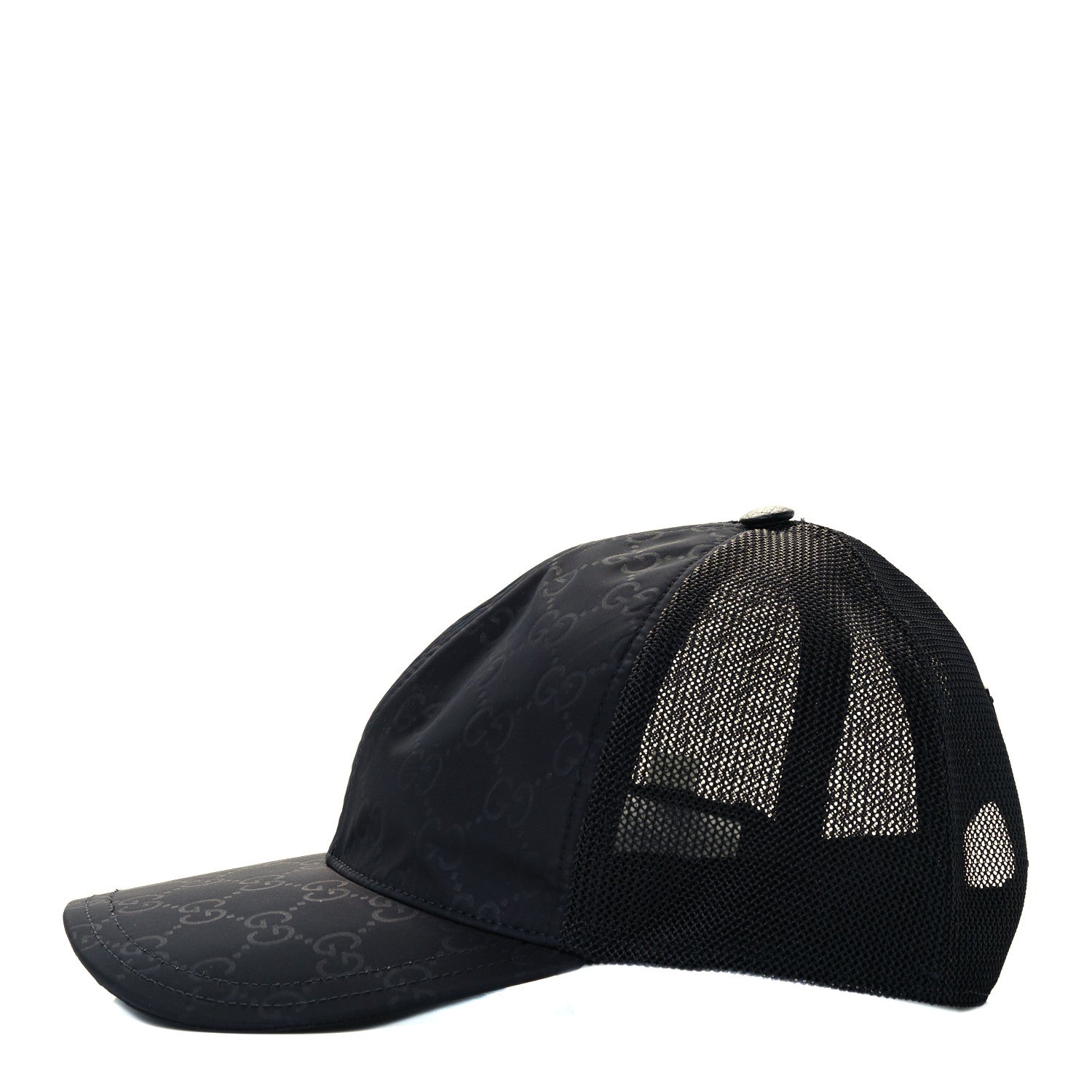 Gucci Nylon Monogram Baseball Hat S Black 3 of 9