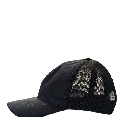 Gucci Nylon Monogram Baseball Hat S Black 3 of 9