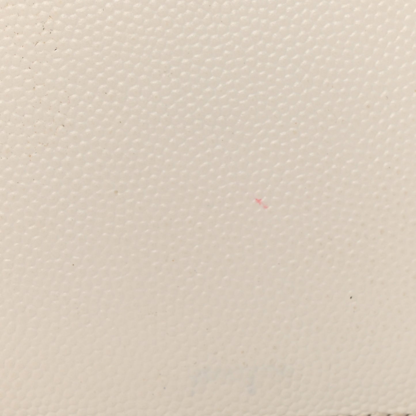 Grained Calfskin 5 Fragments Zip Pouch Card Holder White