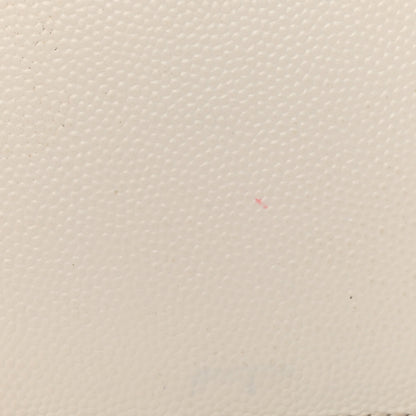 Saint Laurent Grained Calfskin 5 Fragments Zip Pouch Card Holder White 14 of 16