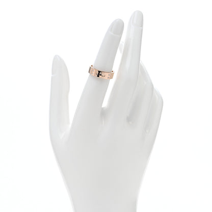 Hermes 18K Rose Gold Diamond PM Kelly Ring 51 5.75 2 of 5