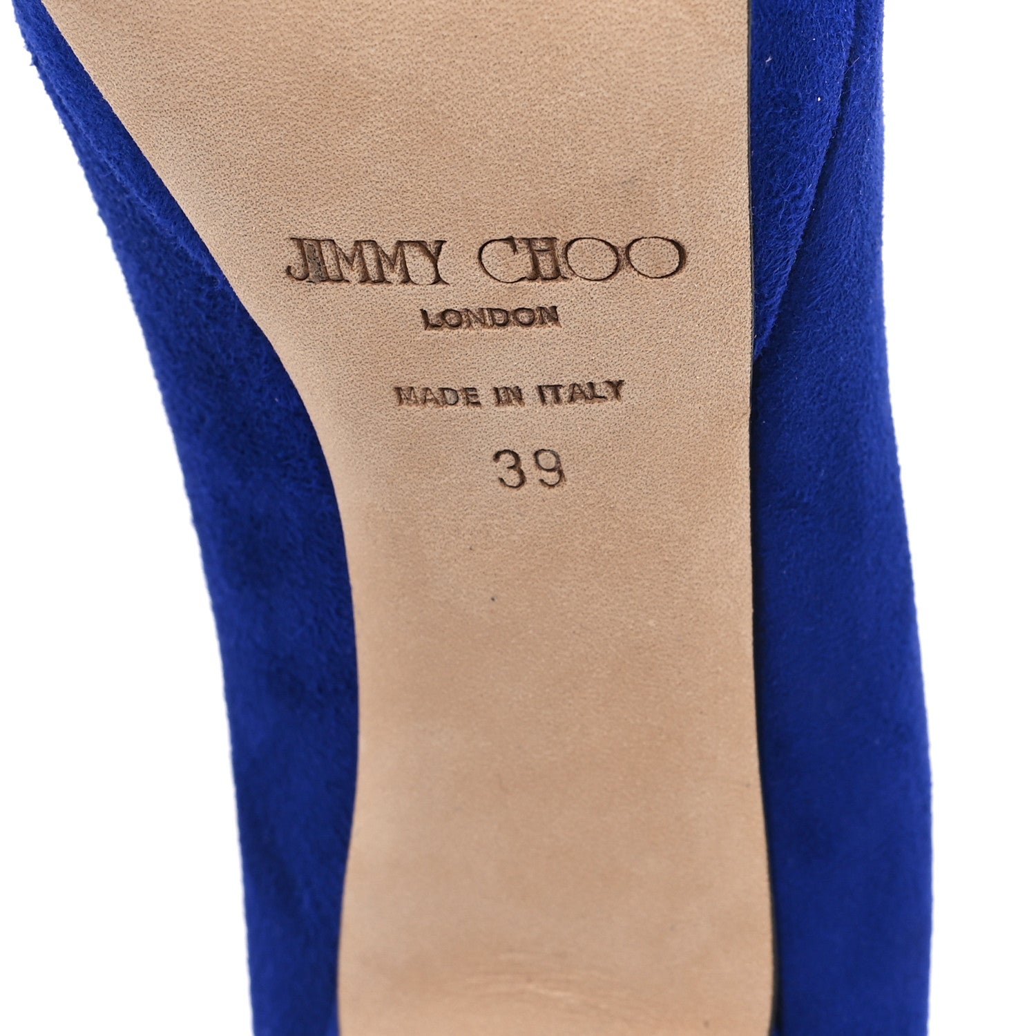 Jimmy Choo Suede 120mm Platform Pumps 38 Electric Blue 7 of 8