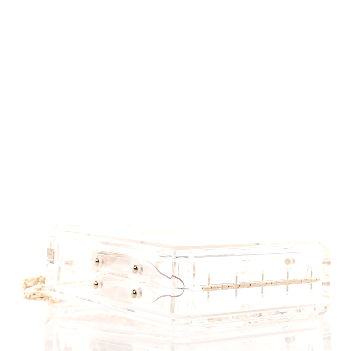 Transluscent Plexiglass Perfume Bottle Clutch