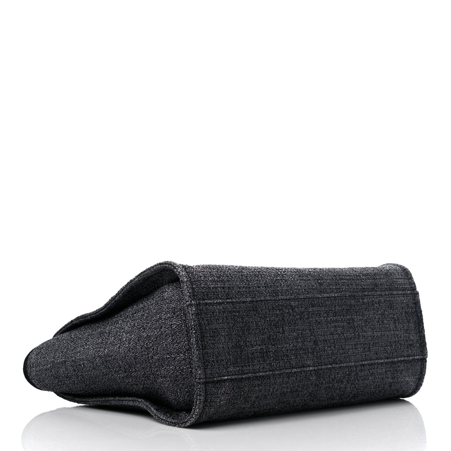 Lurex Boucle Small Deauville Tote Black