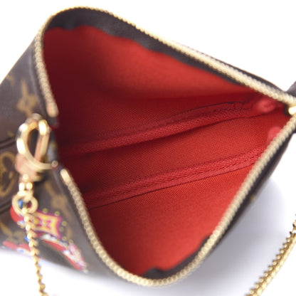 Louis Vuitton Monogram 2020 Christmas Animation Bumper Cars Mini Pochette Accessories Coquelicot 4 of 7