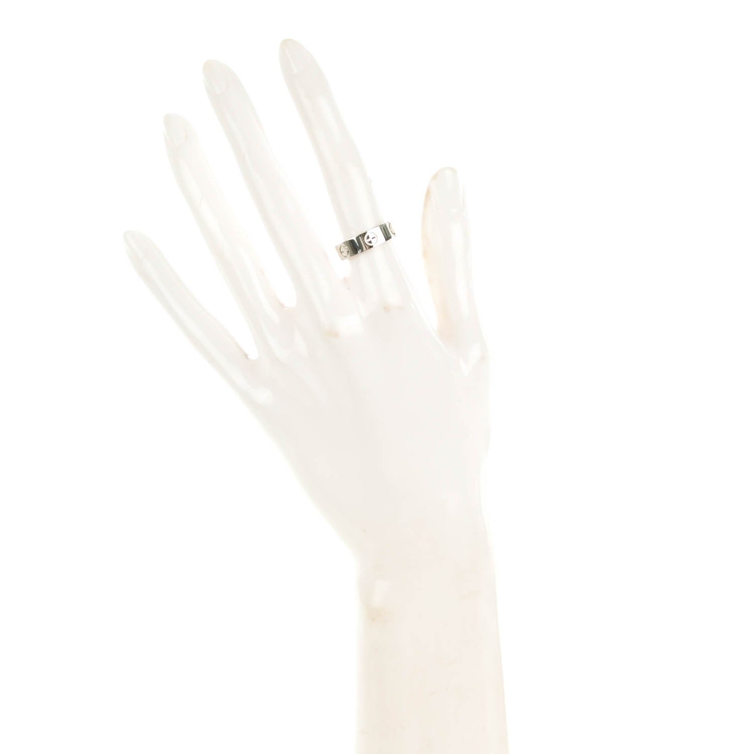 Cartier Platinum 5.5mm LOVE Ring 51 5.75 2 of 5