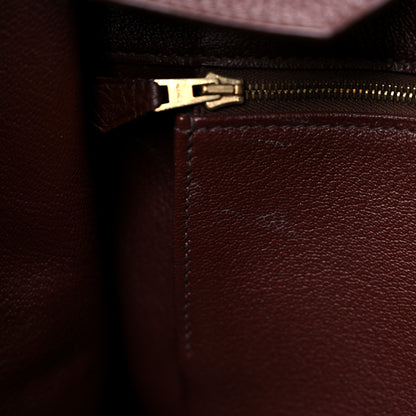 Hermes Togo Bi-Color Birkin 35 Chocolate Orange 10 of 15