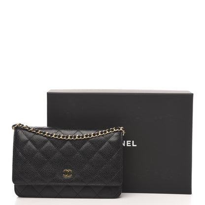 Chanel Caviar Quilted Wallet On Chain WOC Black 11 of 13