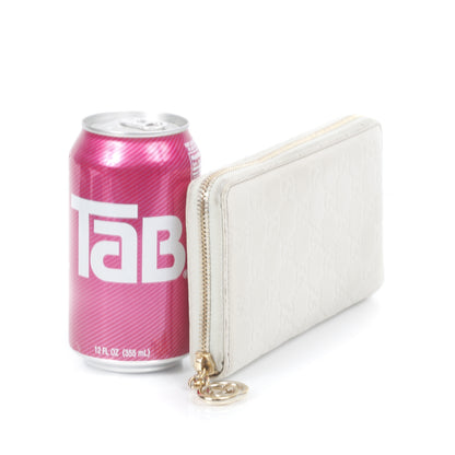 Gucci Guccissima GG Pierce Zip Around Wallet White 2 of 8