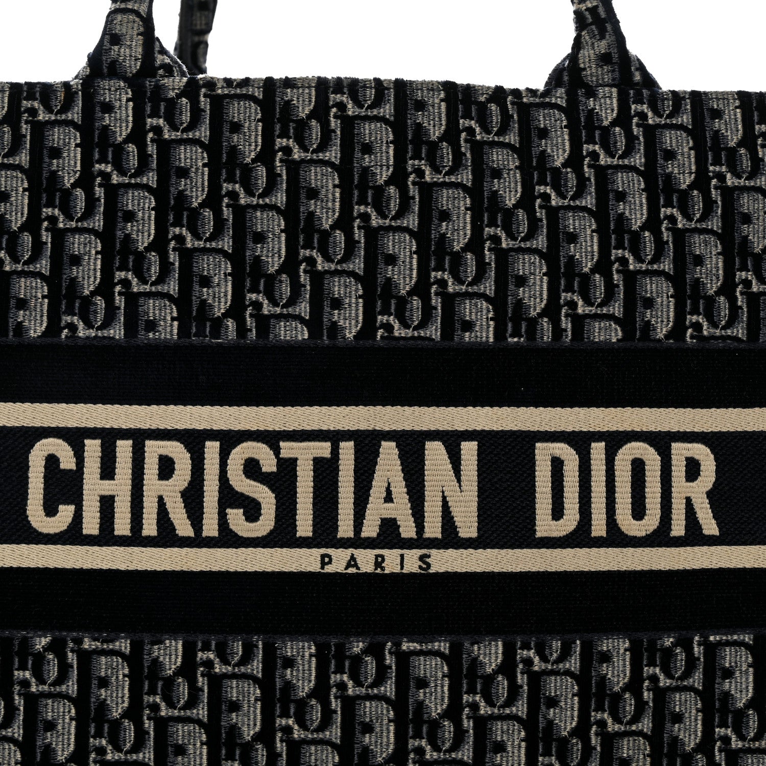 Christian Dior Oblique Velvet Medium Book Tote Blue Multicolor 8 of 10