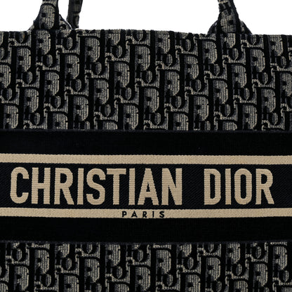 Christian Dior Oblique Velvet Medium Book Tote Blue Multicolor 8 of 10