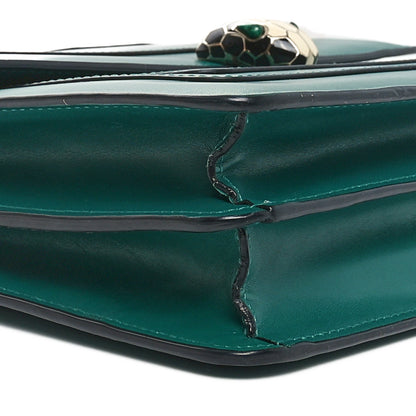 Bulgari Calfskin Serpenti Forever Shoulder Bag Emerald Green 8 of 9