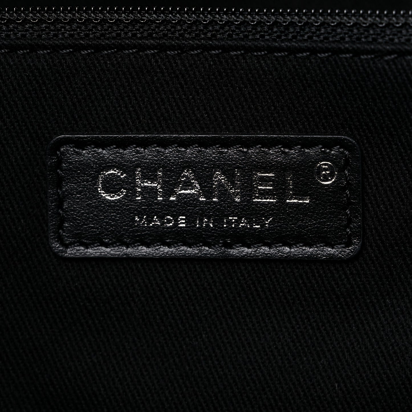 Mixed Fibers Calfskin Medium Deauville Tote Black