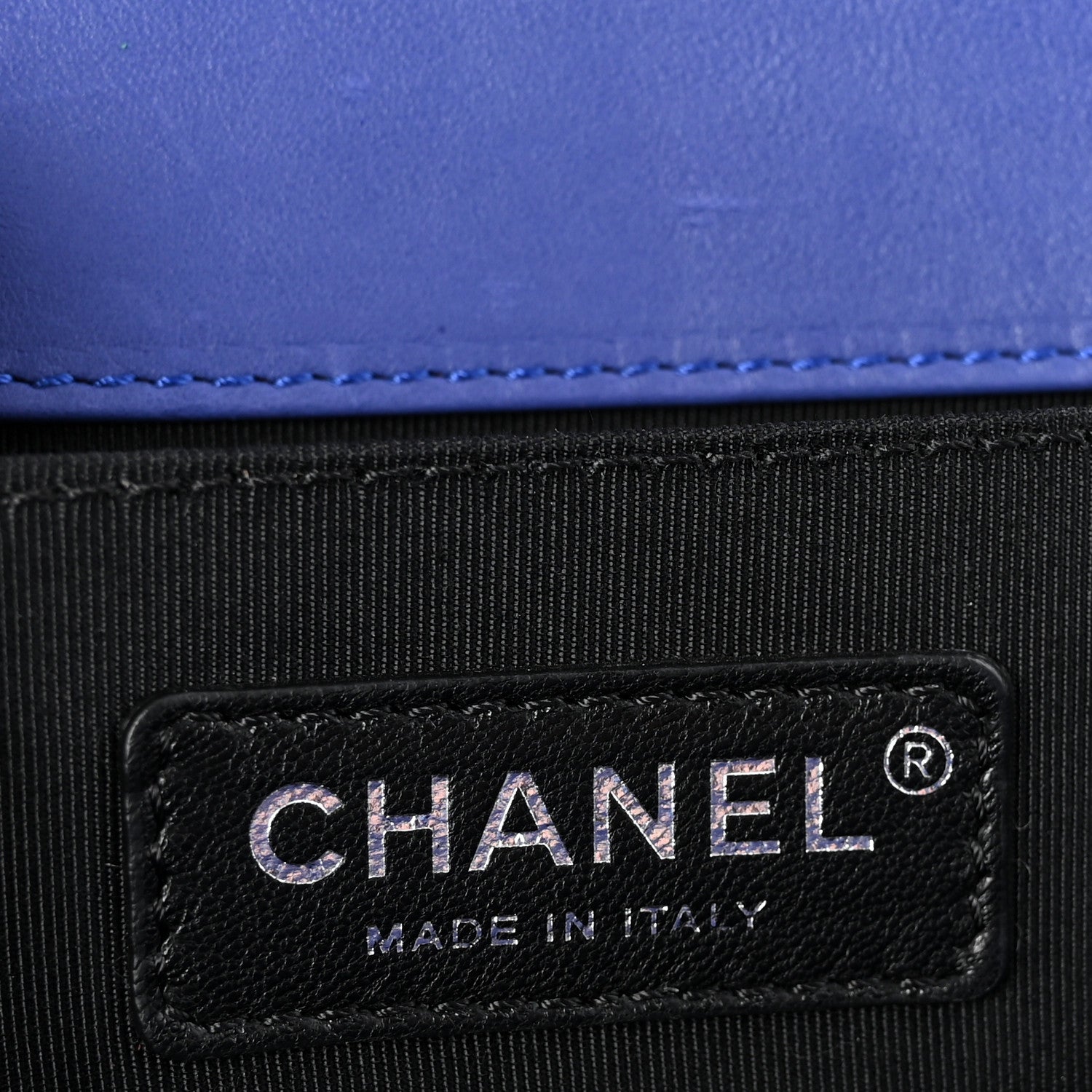 Chanel Calfskin Quilted Medium Boy Flap Blue 6 of 11