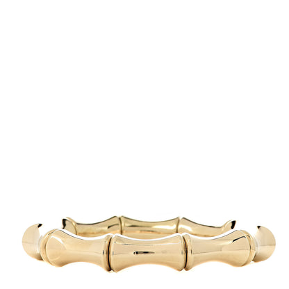 Gucci 18K Yellow Gold Large Bamboo Spring Bracelet 16 1 of 5