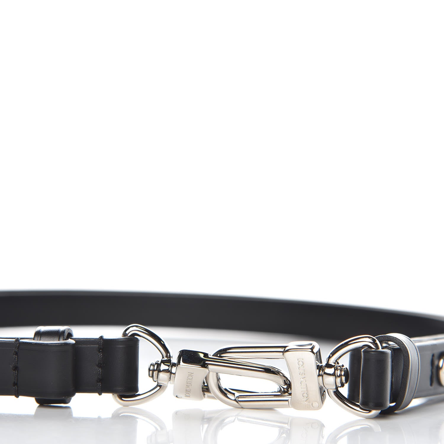 Louis Vuitton Calfskin NeoNoe Shoulder Strap Black 4 of 4