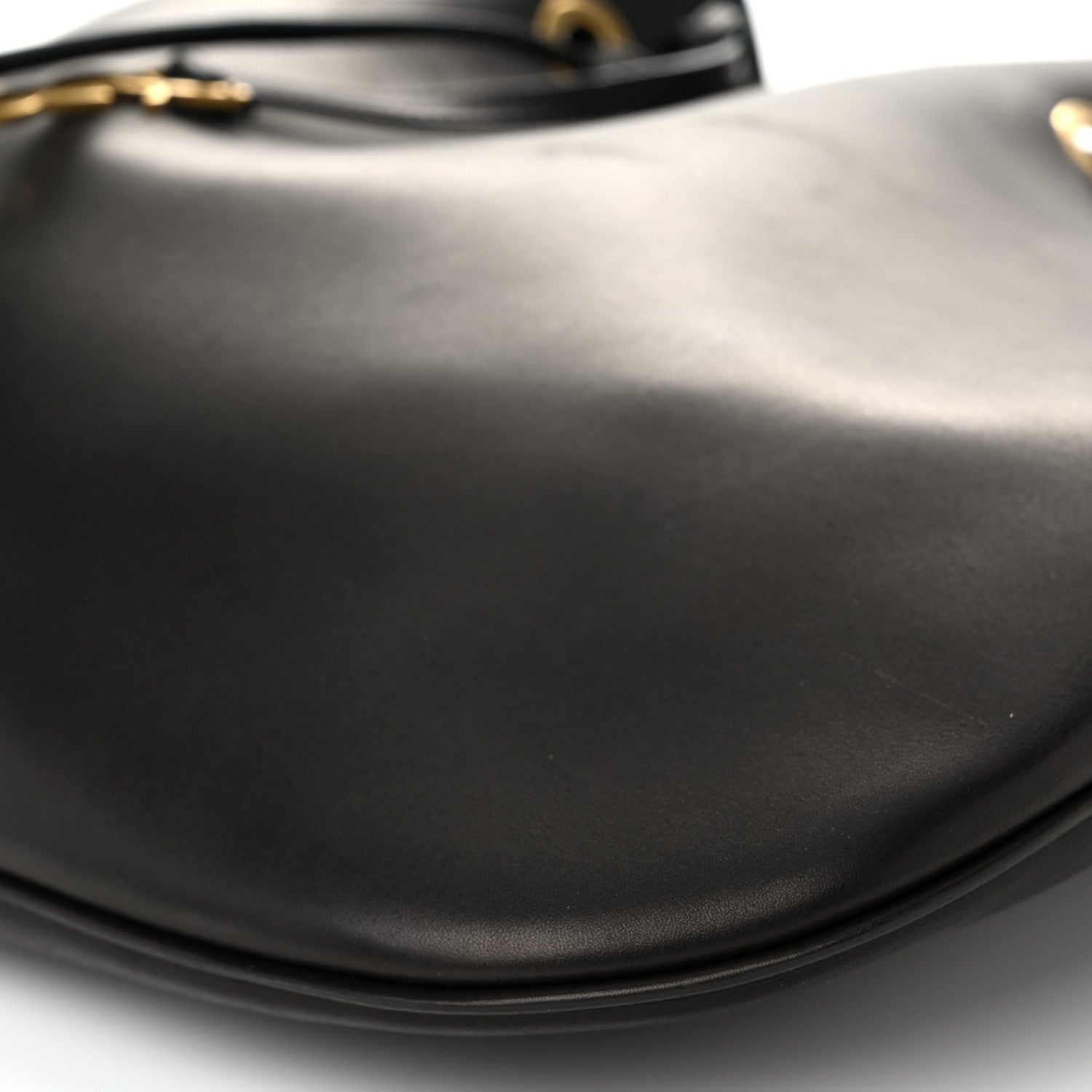 Saint Laurent Smooth Calfskin Paris VII Large Flat Hobo Black 11 of 11