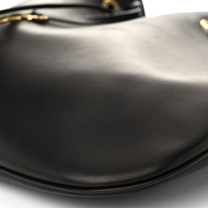 Saint Laurent Smooth Calfskin Paris VII Large Flat Hobo Black 11 of 11