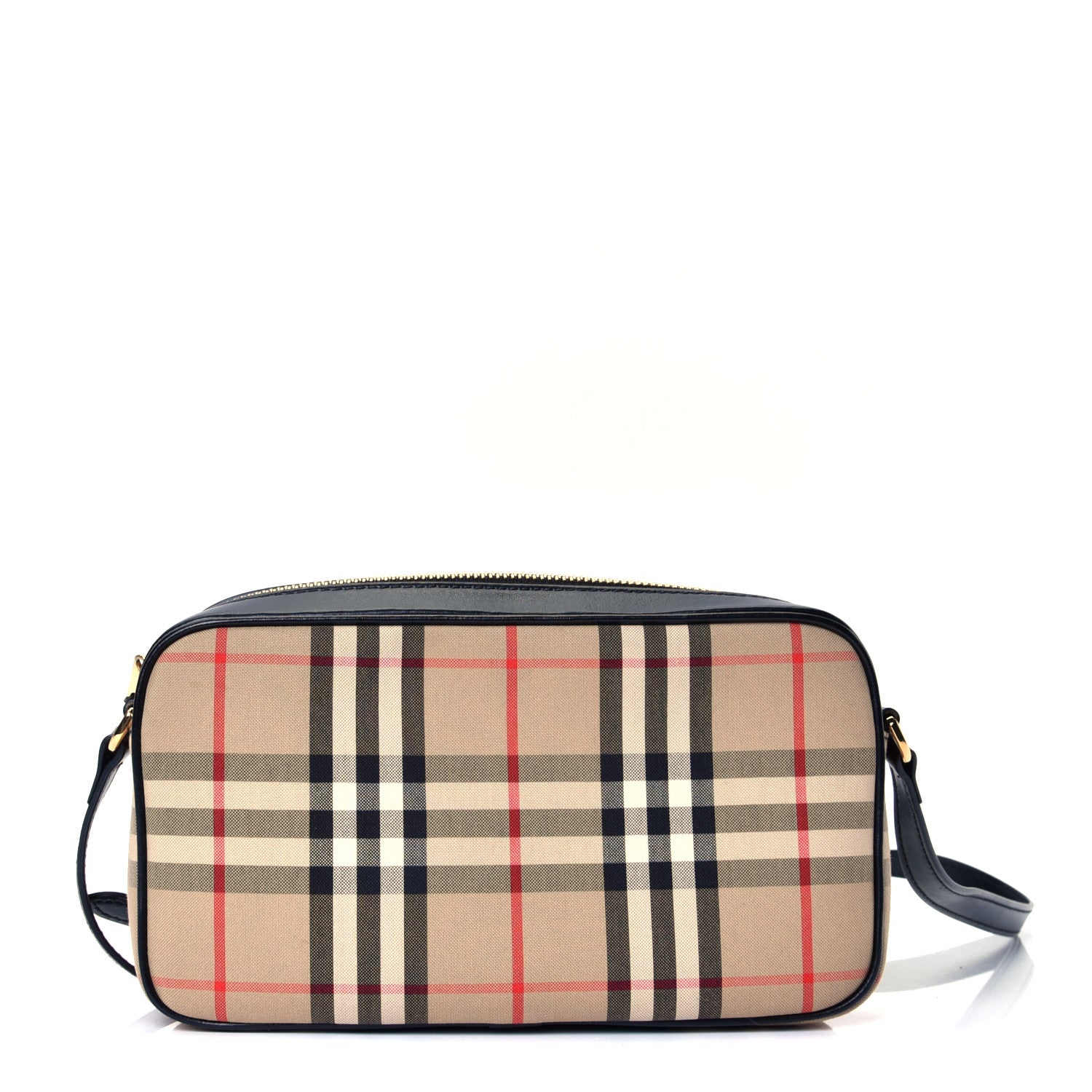 Burberry Calfskin Vintage Check Small Camera Bag Archive Beige 1 of 4