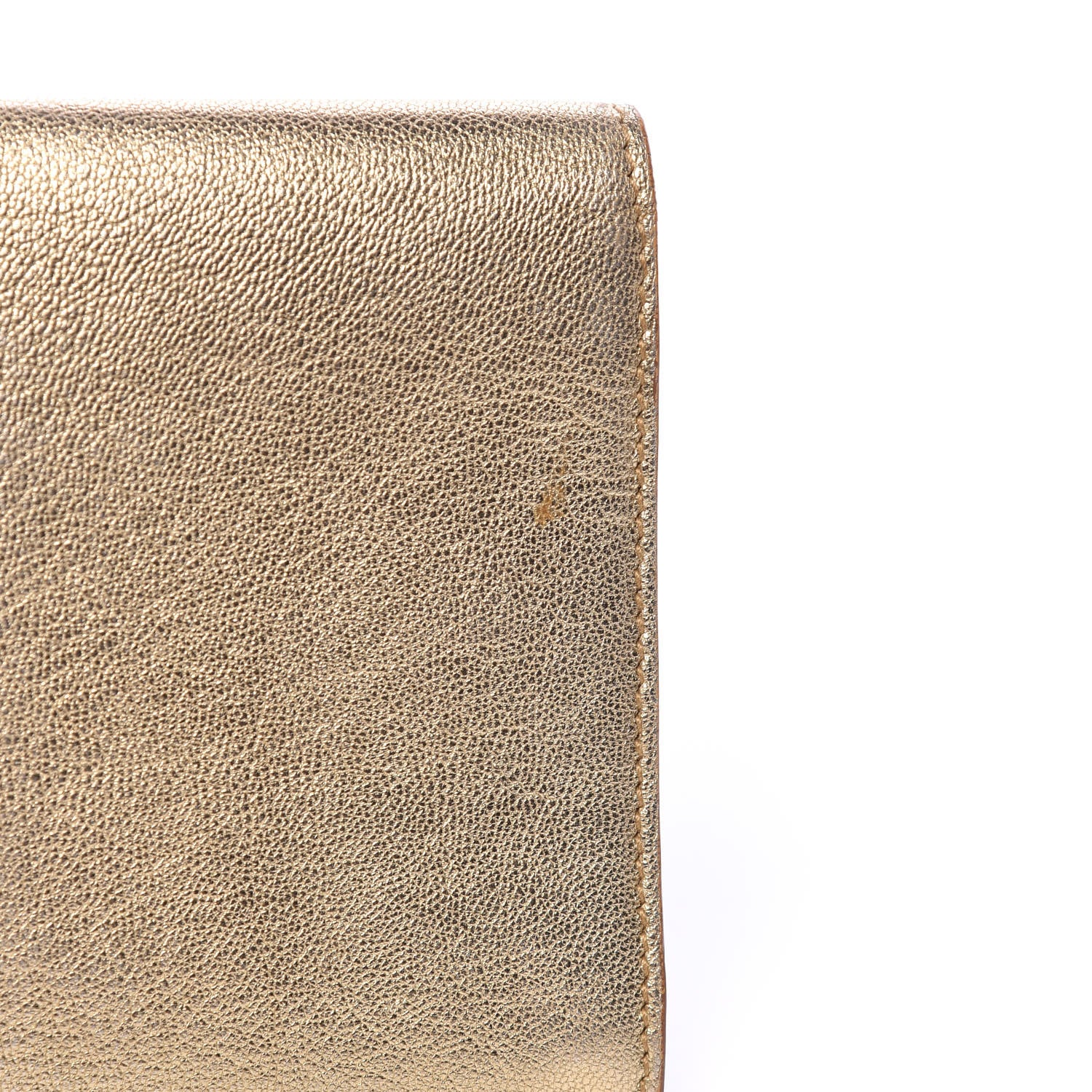 Saint Laurent Metallic Goatskin Small Belle De Jour Clutch Gold 10 of 15