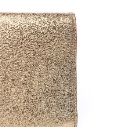 Saint Laurent Metallic Goatskin Small Belle De Jour Clutch Gold 10 of 15