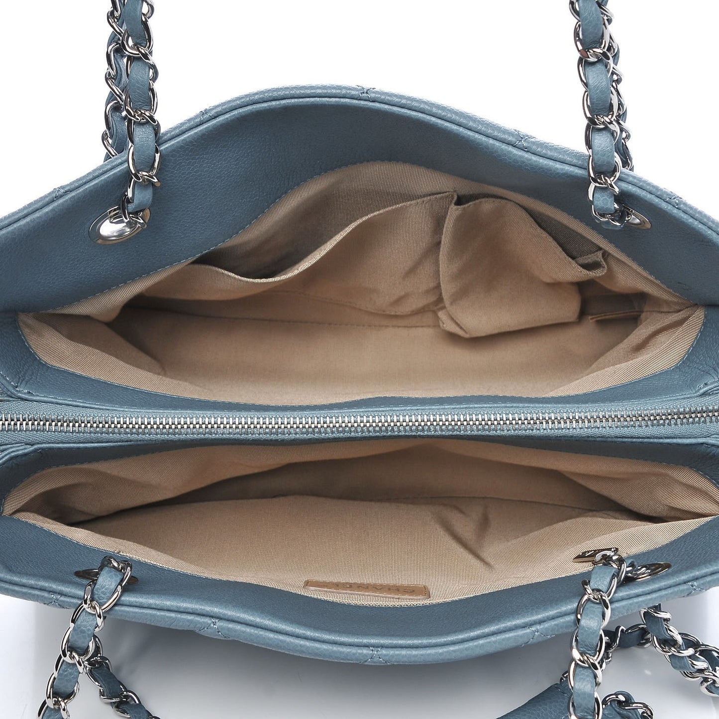 Caviar Quilted Timeless CC Tote Blue