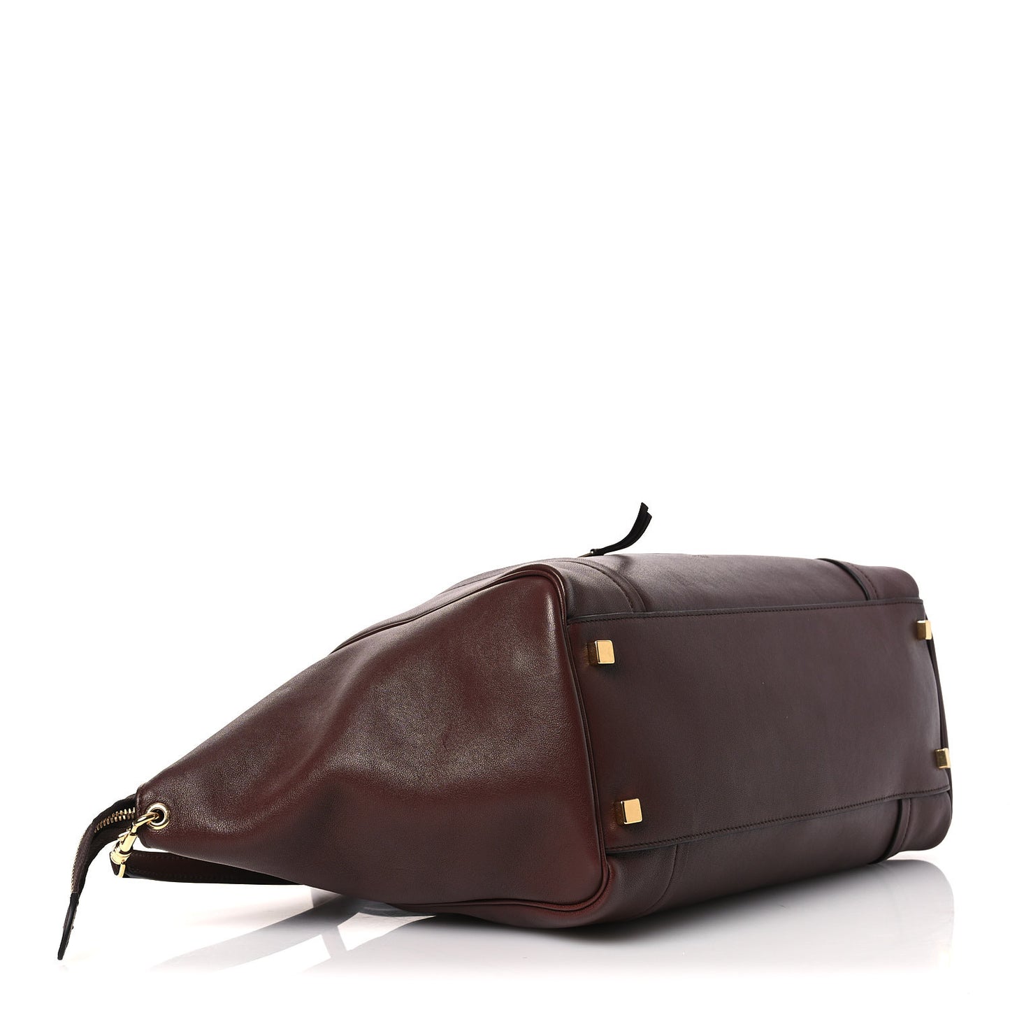 Supple Shiny Lambskin Medium Smiling New Luggage Brick