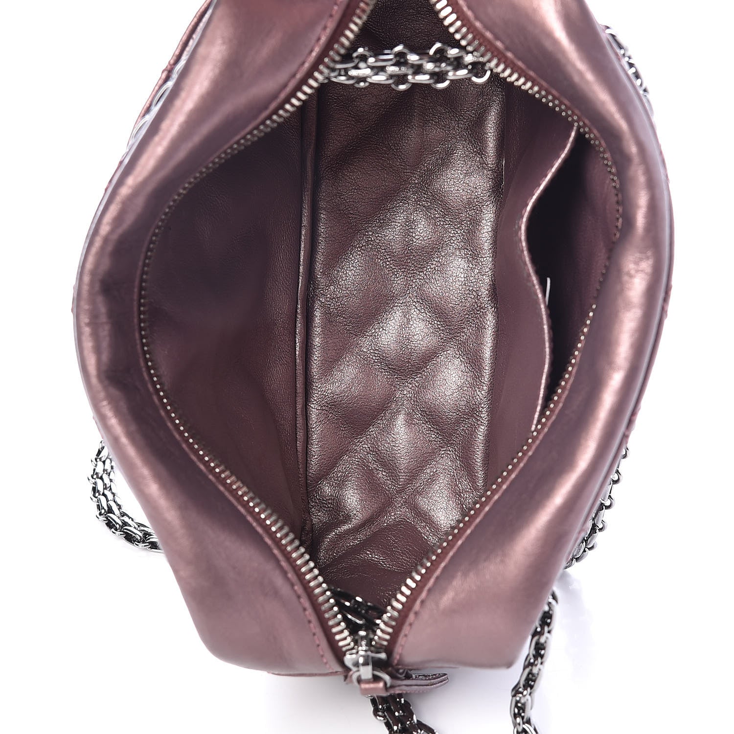 Chanel Metallic Aged Calfskin Quilted Small Reissue Camera Case Rose Fonce 5 of 10